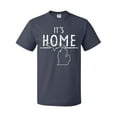 thumbnail image 1 of Inktastic It's Home- State  of Michigan Outline Distressed Text T-Shirt, 1 of 5