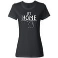 thumbnail image 1 of Inktastic It's Home- State  of Michigan Outline Distressed Text Women's T-Shirt, 1 of 5