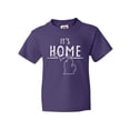 thumbnail image 1 of Inktastic It's Home- State  of Michigan Outline Distressed Text Youth T-Shirt, 1 of 5