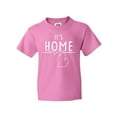thumbnail image 1 of Inktastic It's Home- State  of Michigan Outline Distressed Text Youth T-Shirt, 1 of 5