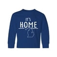 thumbnail image 1 of Inktastic It's Home- State of Michigan Outline Long Sleeve Youth T-Shirt, 1 of 5