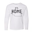 thumbnail image 1 of Inktastic It's Home- State of Nebraska Outline Distressed Text Long Sleeve Youth T-Shirt, 1 of 5