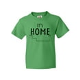 thumbnail image 1 of Inktastic It's Home State of Nebraska Outline Distressed Text Youth T-Shirt, 1 of 5