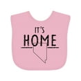 thumbnail image 1 of Inktastic It's Home- State of Nevada Outline Distressed Text Boys or Girls Baby Bib, 1 of 4