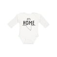 thumbnail image 1 of Inktastic It's Home State of Nevada Outline Distressed Text Boys or Girls Long Sleeve Baby Bodysuit, 1 of 5