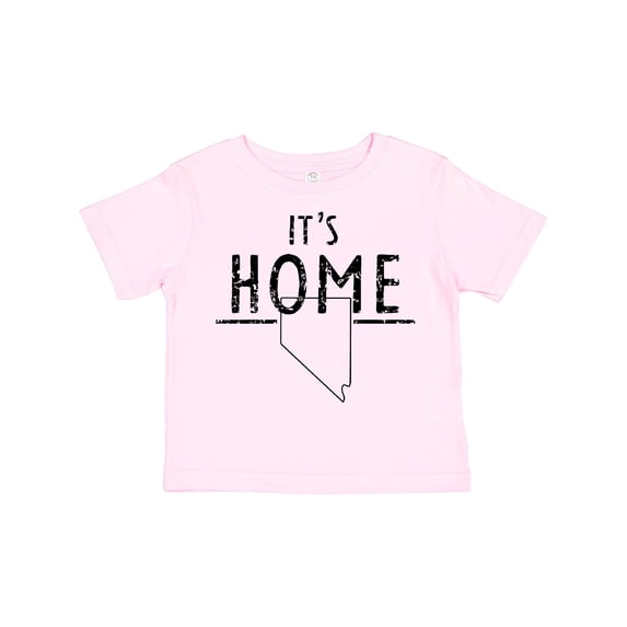 Inktastic It's Home State of Nevada Outline Distressed Text Boys or Girls Toddler T-Shirt