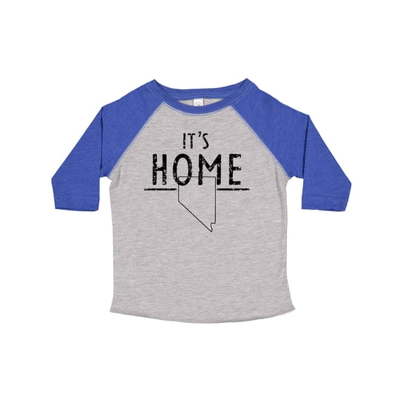 Inktastic It's Home State of Nevada Outline Distressed Text Boys or Girls Toddler T-Shirt