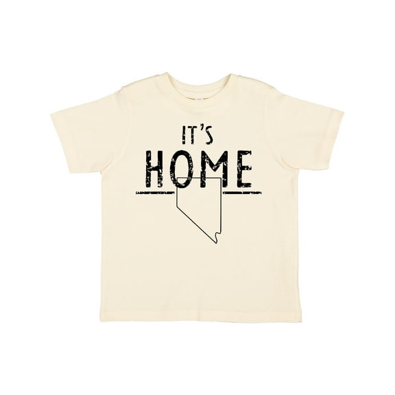 Inktastic It's Home State of Nevada Outline Distressed Text Boys or Girls Toddler T-Shirt