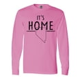 thumbnail image 1 of Inktastic It's Home- State of Nevada Outline Distressed Text Long Sleeve T-Shirt, 1 of 5