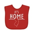 thumbnail image 1 of Inktastic It's Home- State of New Jersey Outline Boys or Girls Baby Bib, 1 of 4