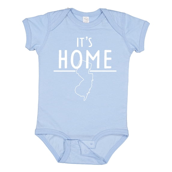 Inktastic It's Home- State of New Jersey Outline Boys or Girls Baby Bodysuit