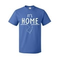 thumbnail image 1 of Inktastic It's Home- State of New Jersey Outline T-Shirt, 1 of 5
