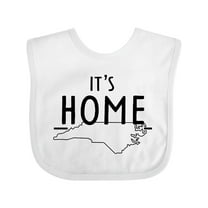 Inktastic It's Home- State of North Carolina Outline Boys or Girls Baby Bib