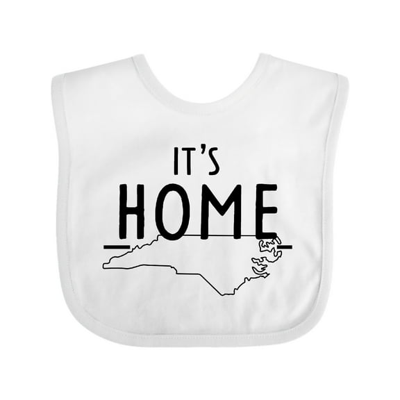 Inktastic It's Home- State of North Carolina Outline Boys or Girls Baby Bib