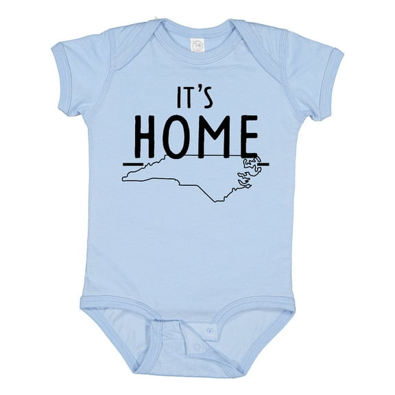 Inktastic It's Home- State of North Carolina Outline Boys or Girls Baby Bodysuit