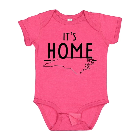 Inktastic It's Home- State of North Carolina Outline Boys or Girls Baby Bodysuit