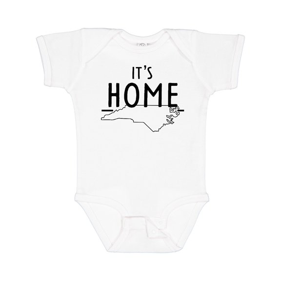 Inktastic It's Home- State of North Carolina Outline Boys or Girls Baby Bodysuit