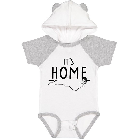 Inktastic It's Home- State of North Carolina Outline Boys or Girls Baby Bodysuit