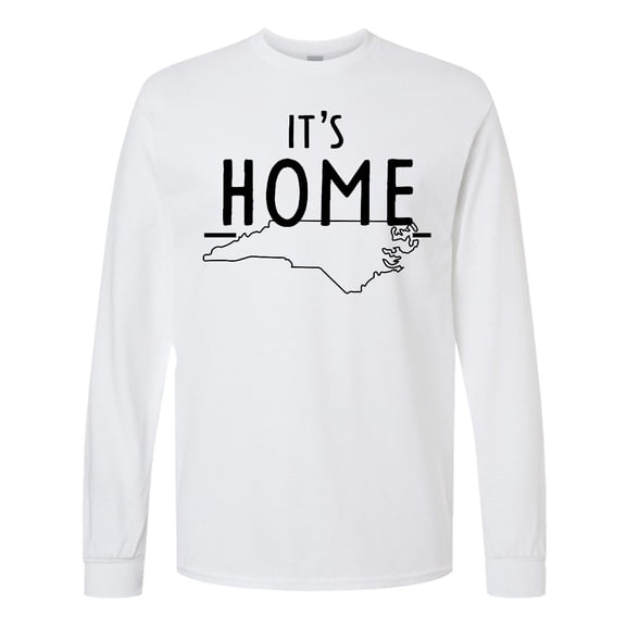 Inktastic It's Home State of North Carolina Outline Long Sleeve T-Shirt