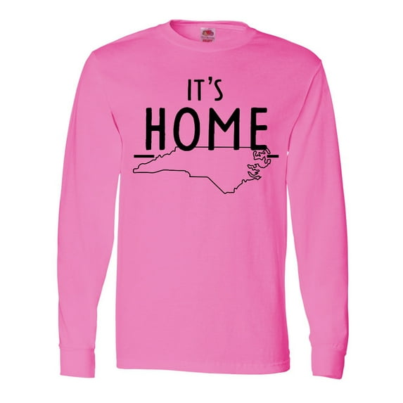 Inktastic It's Home State of North Carolina Outline Long Sleeve T-Shirt