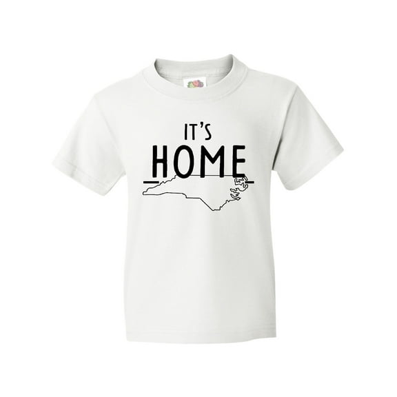Inktastic It's Home- State of North Carolina Outline Youth T-Shirt