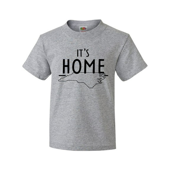 Inktastic It's Home- State of North Carolina Outline Youth T-Shirt
