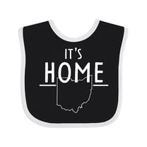 Inktastic It's Home State of Ohio Outline Boys or Girls Baby Bib