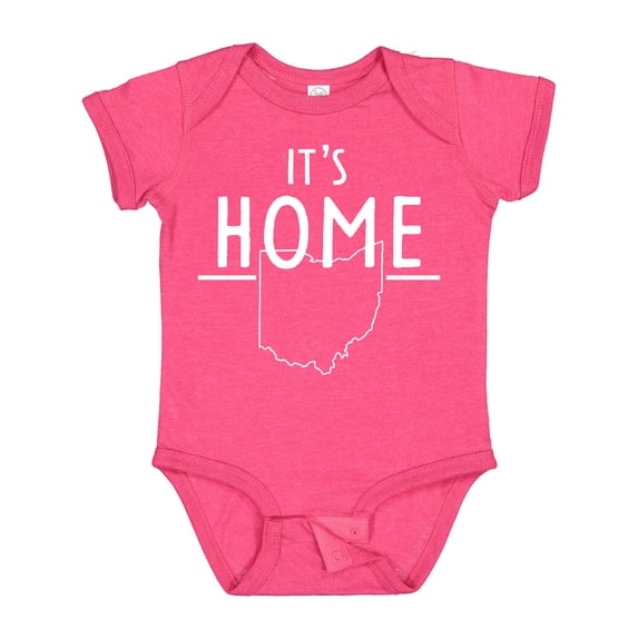 Inktastic It's Home State of Ohio Outline Boys or Girls Baby Bodysuit