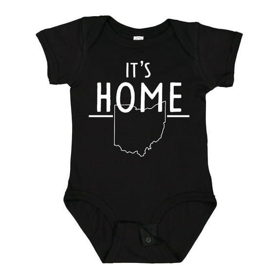 Inktastic It's Home State of Ohio Outline Boys or Girls Baby Bodysuit