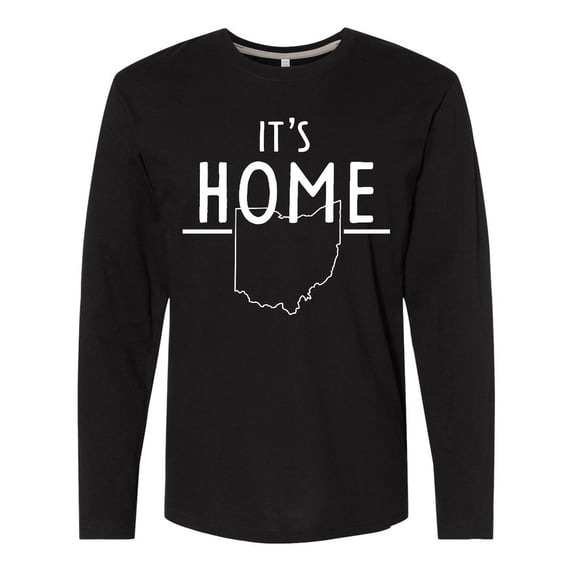 Inktastic It's Home- State of Ohio Outline Long Sleeve T-Shirt