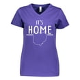 thumbnail image 1 of Inktastic It's Home- State of Ohio outline Women's V-Neck T-Shirt, 1 of 5
