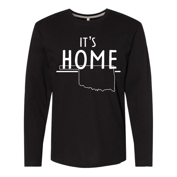 Inktastic It's Home- State of Oklahoma Outline Long Sleeve T-Shirt