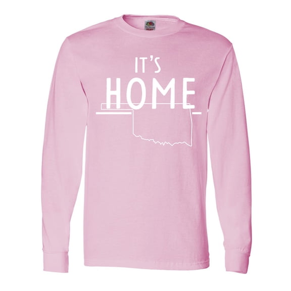 Inktastic It's Home- State of Oklahoma Outline Long Sleeve T-Shirt