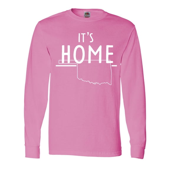 Inktastic It's Home- State of Oklahoma Outline Long Sleeve T-Shirt