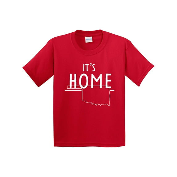 Inktastic It's Home State of Oklahoma Outline Youth T-Shirt