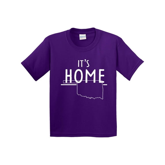Inktastic It's Home State of Oklahoma Outline Youth T-Shirt