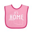 thumbnail image 1 of Inktastic It's Home- State of Oklahoma outline Boys or Girls Baby Bib, 1 of 4