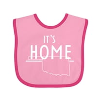 Inktastic It's Home- State of Oklahoma outline Boys or Girls Baby Bib