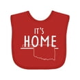 thumbnail image 1 of Inktastic It's Home- State of Oklahoma outline Boys or Girls Baby Bib, 1 of 4