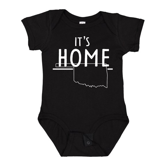 Inktastic It's Home- State of Oklahoma outline Boys or Girls Baby Bodysuit