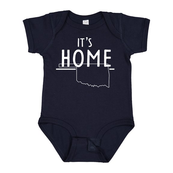 Inktastic It's Home- State of Oklahoma outline Boys or Girls Baby Bodysuit