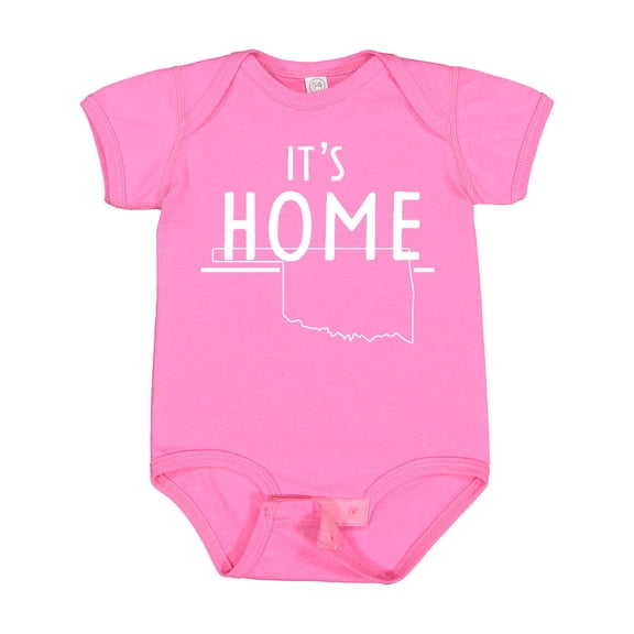 Inktastic It's Home- State of Oklahoma outline Boys or Girls Baby Bodysuit