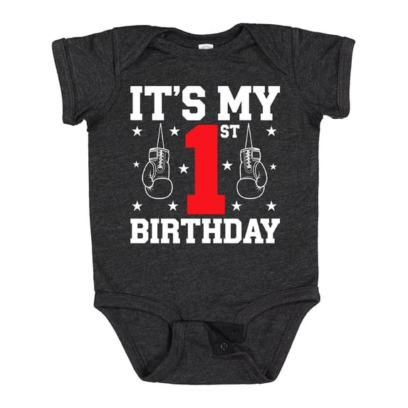 Inktastic It's My 1st Birthday Boxing Gloves Boys or Girls Baby Bodysuit