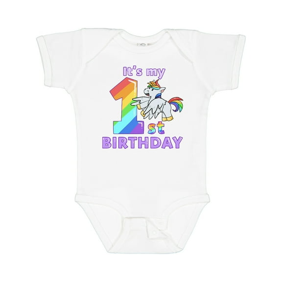 Inktastic It's My 1st Birthday Unicorn Boys or Girls Baby Bodysuit