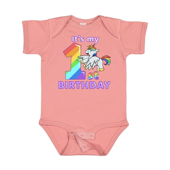 Inktastic It's My 1st Birthday Unicorn Boys or Girls Baby Bodysuit