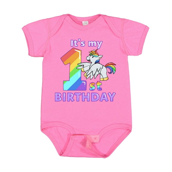 Inktastic It's My 1st Birthday Unicorn Boys or Girls Baby Bodysuit