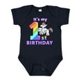 thumbnail image 1 of Inktastic It's My 1st Birthday Unicorn Boys or Girls Baby Bodysuit, 1 of 5