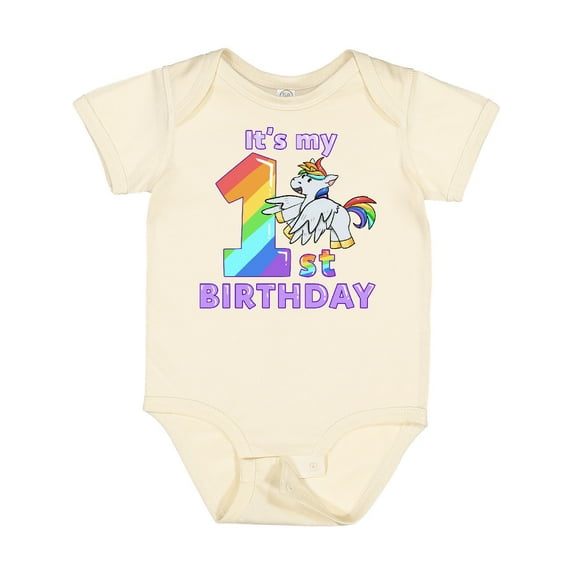 Inktastic It's My 1st Birthday Unicorn Boys or Girls Baby Bodysuit