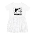 thumbnail image 1 of Inktastic It's My 1st Day of Preschool Clouds and Sunshine Girls Toddler Dress, 1 of 5