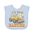 thumbnail image 1 of Inktastic It's My 1st Easter Construction Bunnies Boys or Girls Baby Bib, 1 of 4